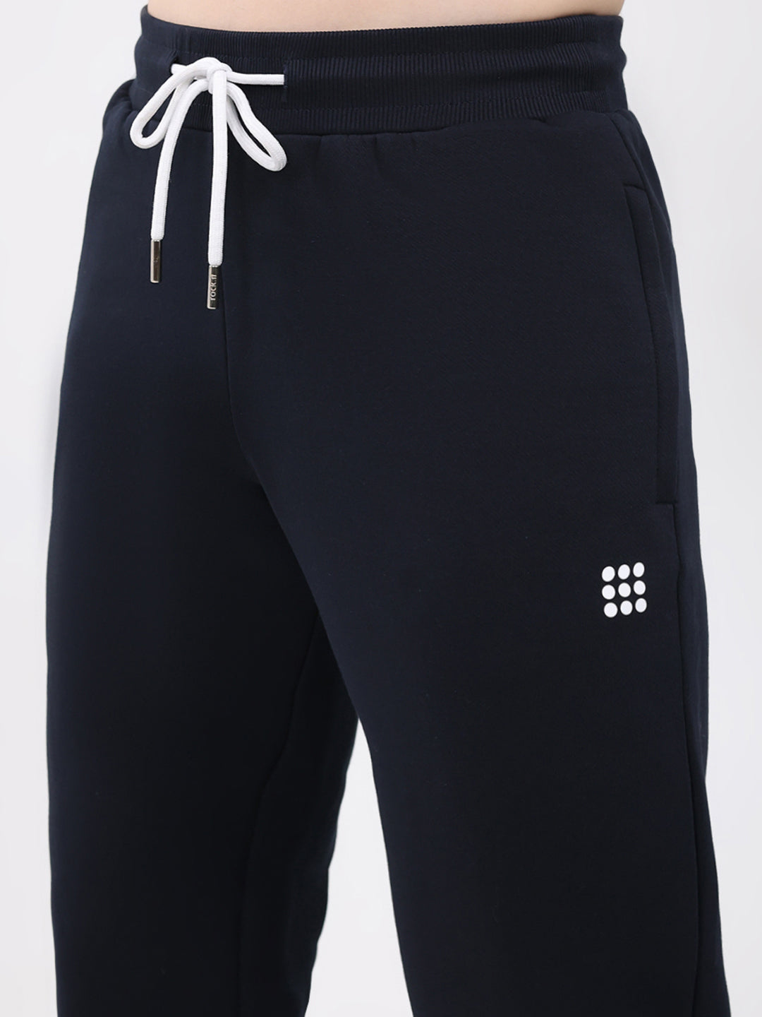 Rock.it Men Navy Blue Solid Regular Fit Winter Lower