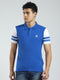 Rock.it Men Blue Solid Collar Half Sleeve T-Shirt