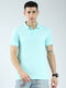 Rock.it Men Blue Solid Collar Half Sleeve T-Shirt