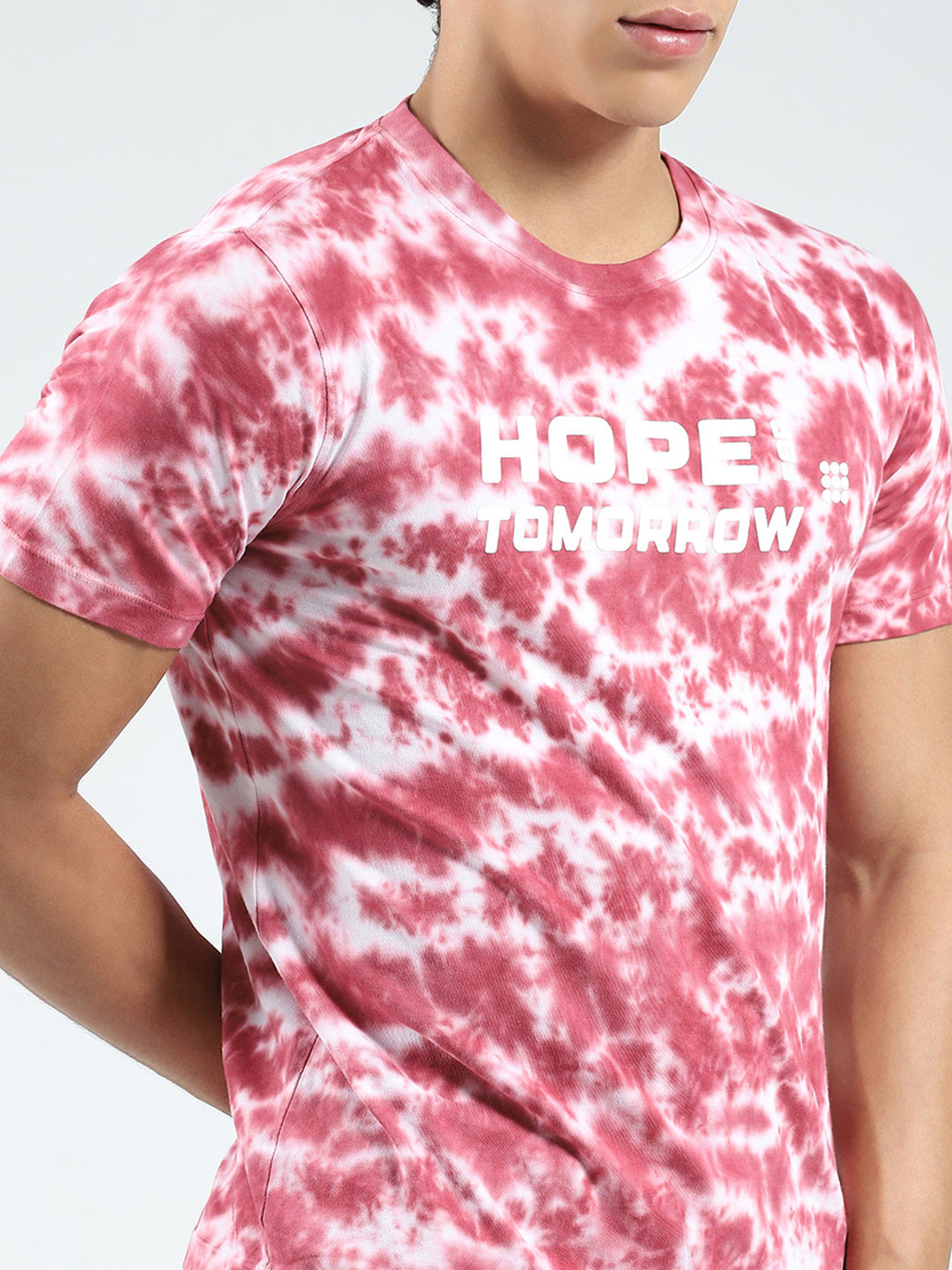 Rock.it Men Maroon Printed Round Neck Half Sleeve T-Shirt