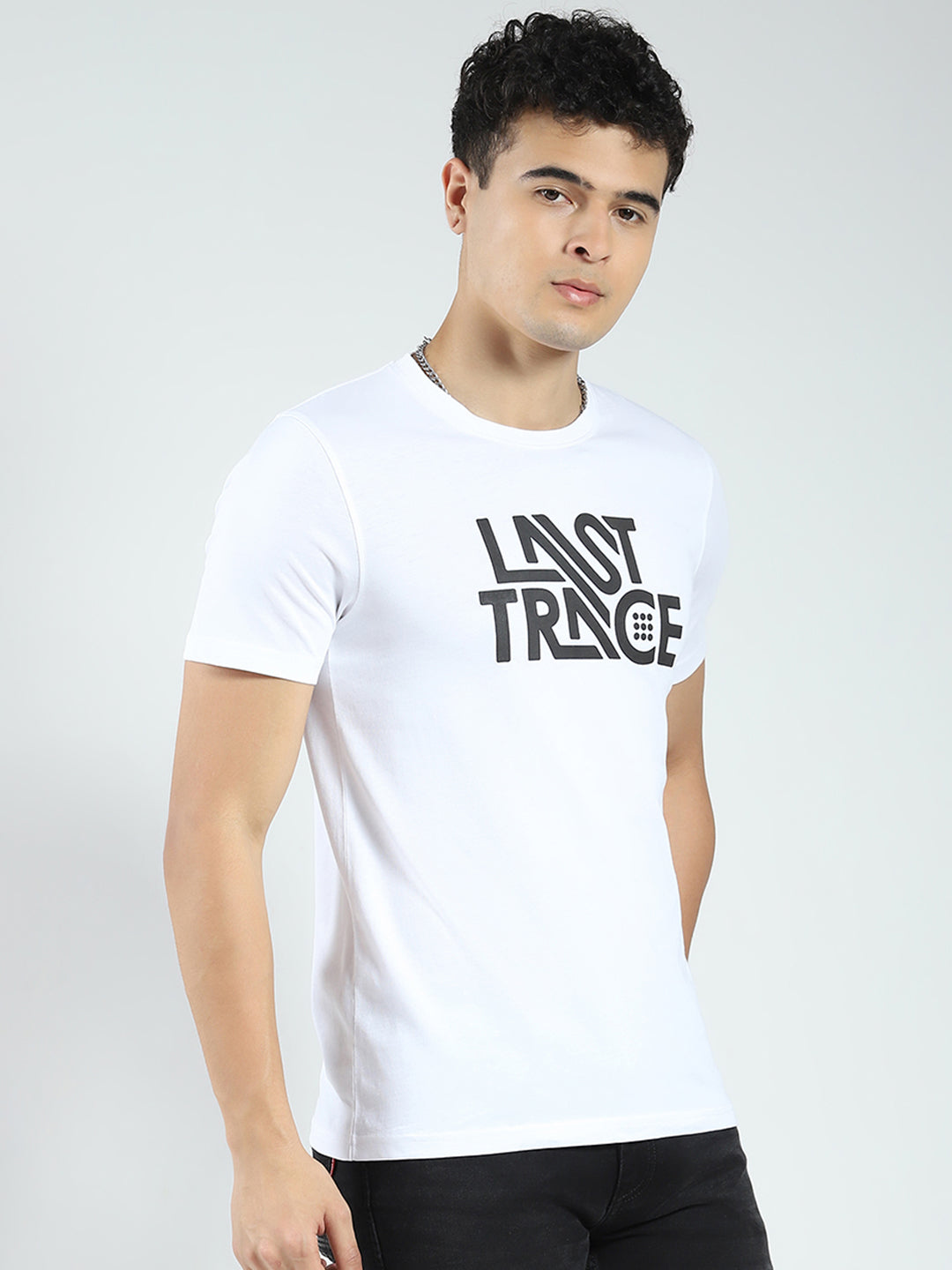 Rock.it Men White Printed Round Neck Half Sleeve T-Shirt