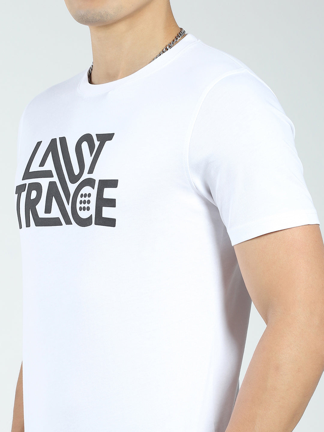 Rock.it Men White Printed Round Neck Half Sleeve T-Shirt