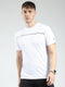 Rock.it Men White Printed Round Neck Half Sleeve T-Shirt