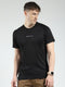 Rock.it Men Black Printed Round Neck Half Sleeve T-Shirt