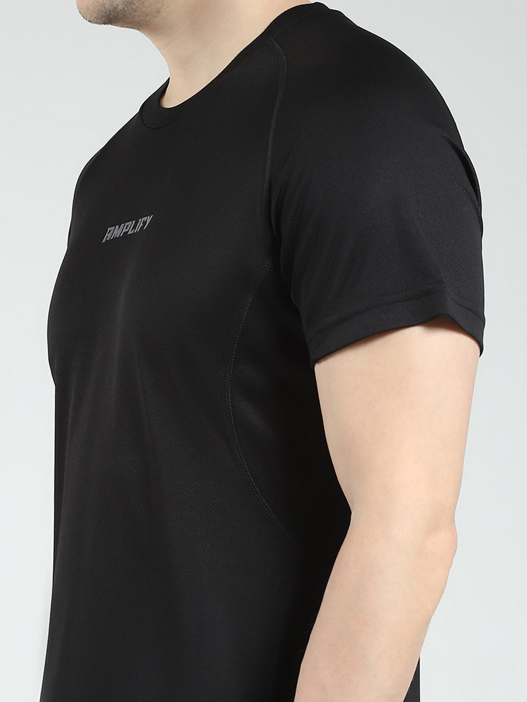 Rock.it Men Black Printed Round Neck Half Sleeve T-Shirt