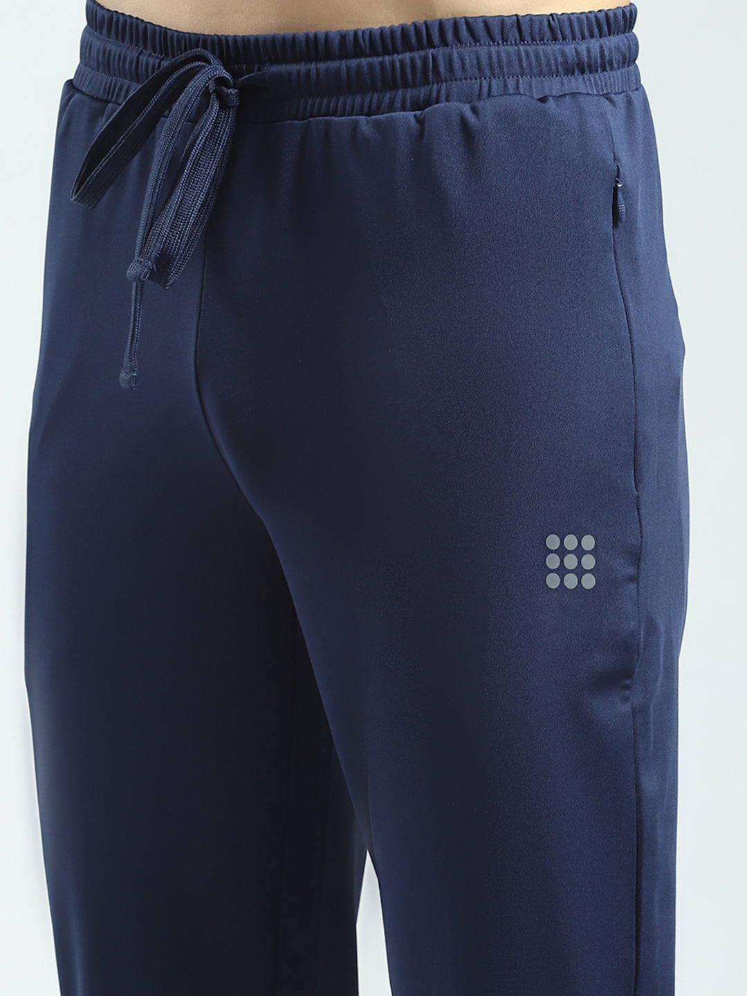 Rock.it Men Navy Blue Solid Regular Fit Lower