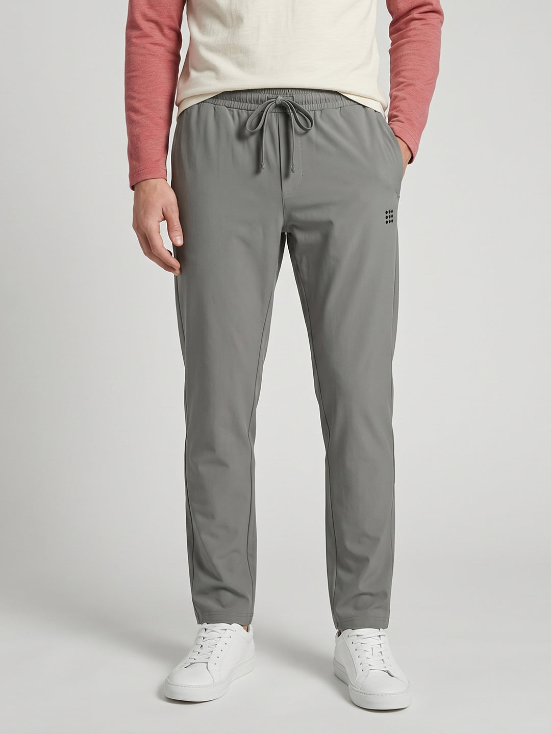 Rock.it Men Grey Solid Regular Fit Lower