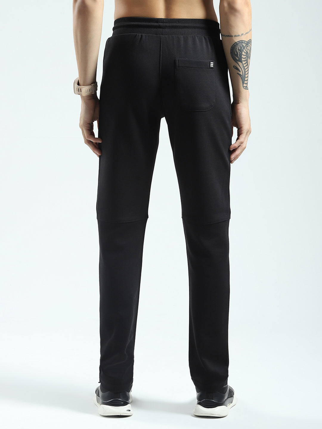 Rock.it Men Black Solid Regular Fit Lower