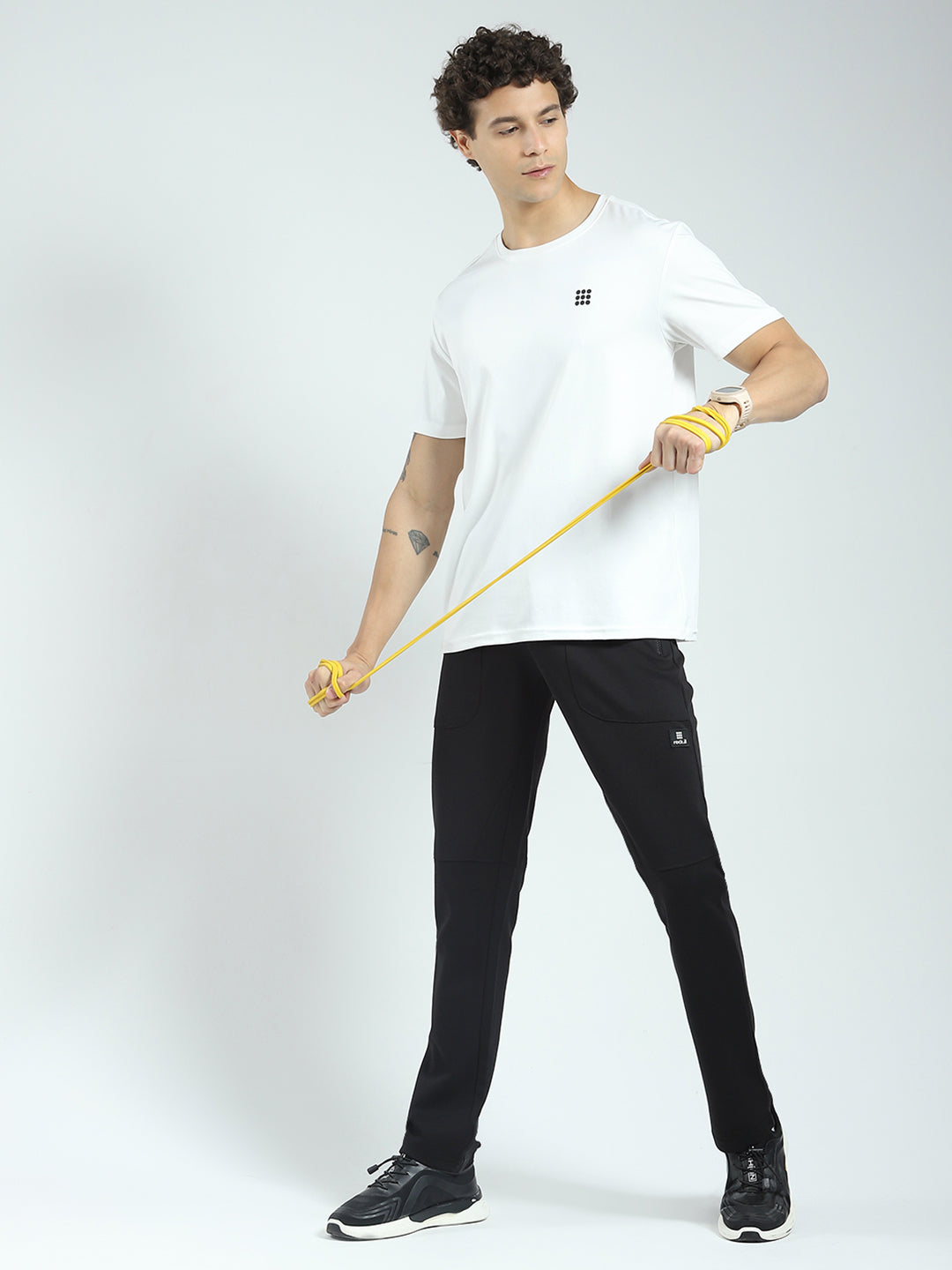 Rock.it Men Black Solid Regular Fit Lower