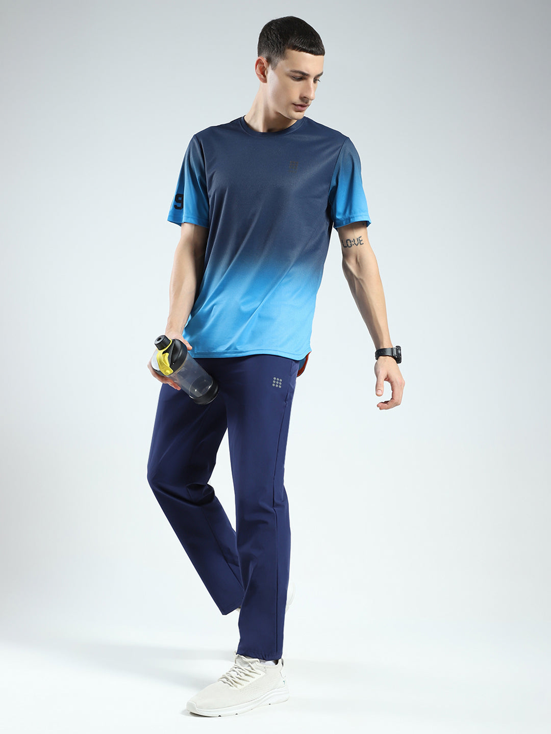 Rock.it Men Blue Solid Regular Fit Lower