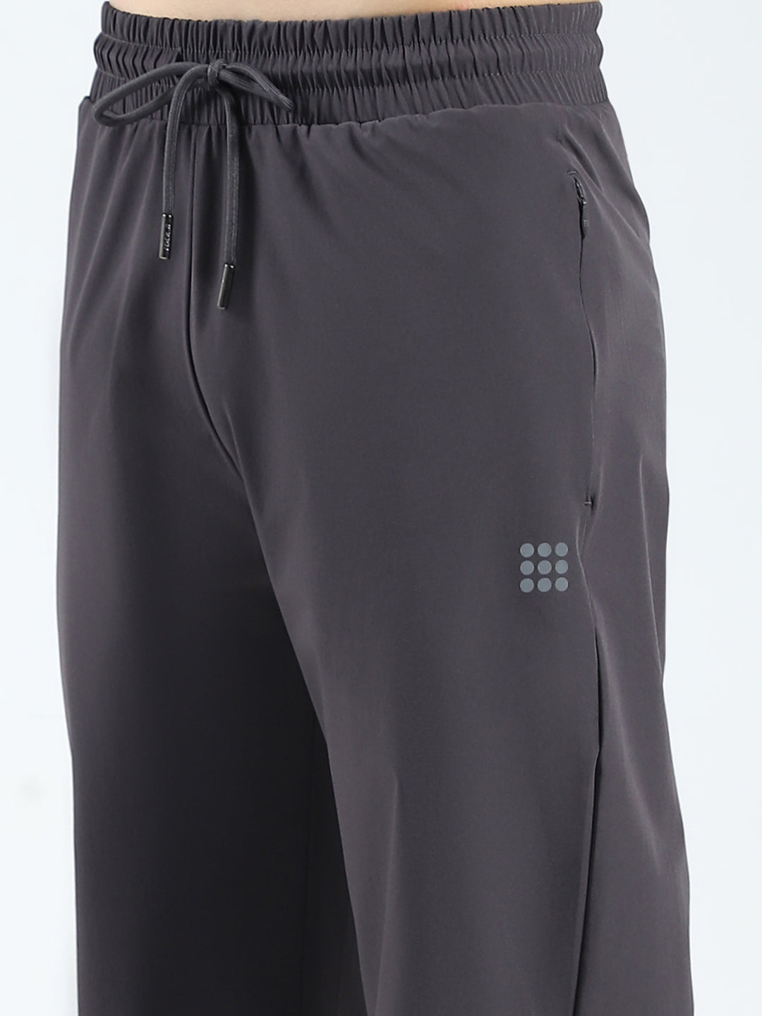 Rock.it Men Grey Solid Regular Fit Lower