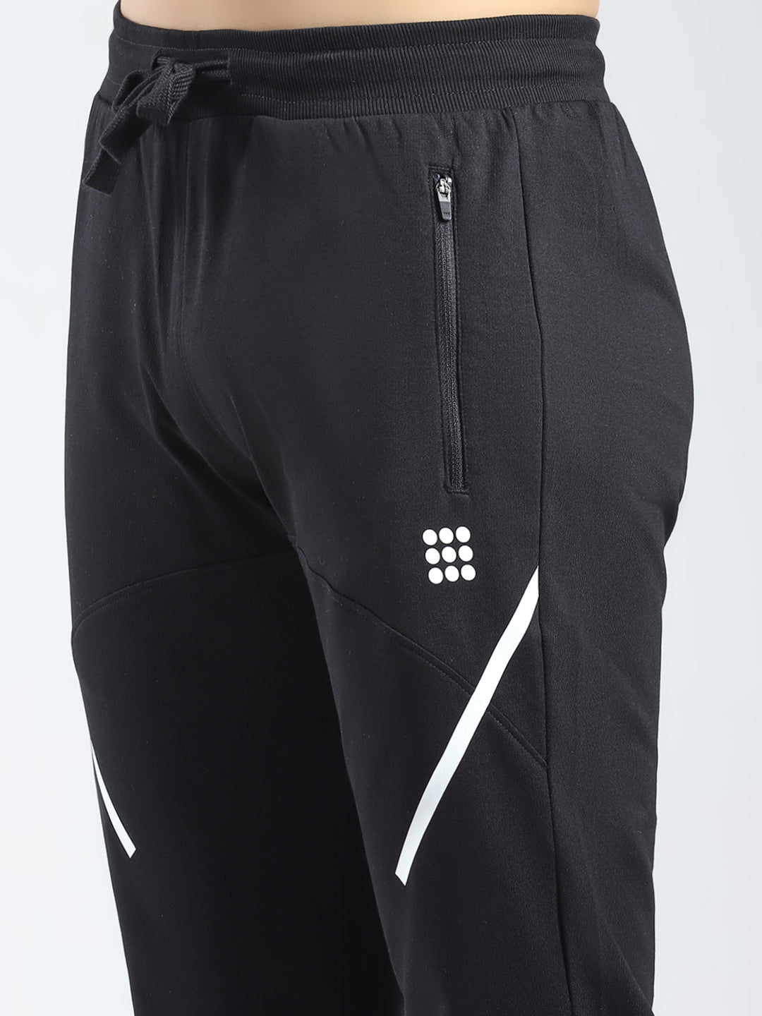 Rock.it Men Black Solid Regular Fit Lower