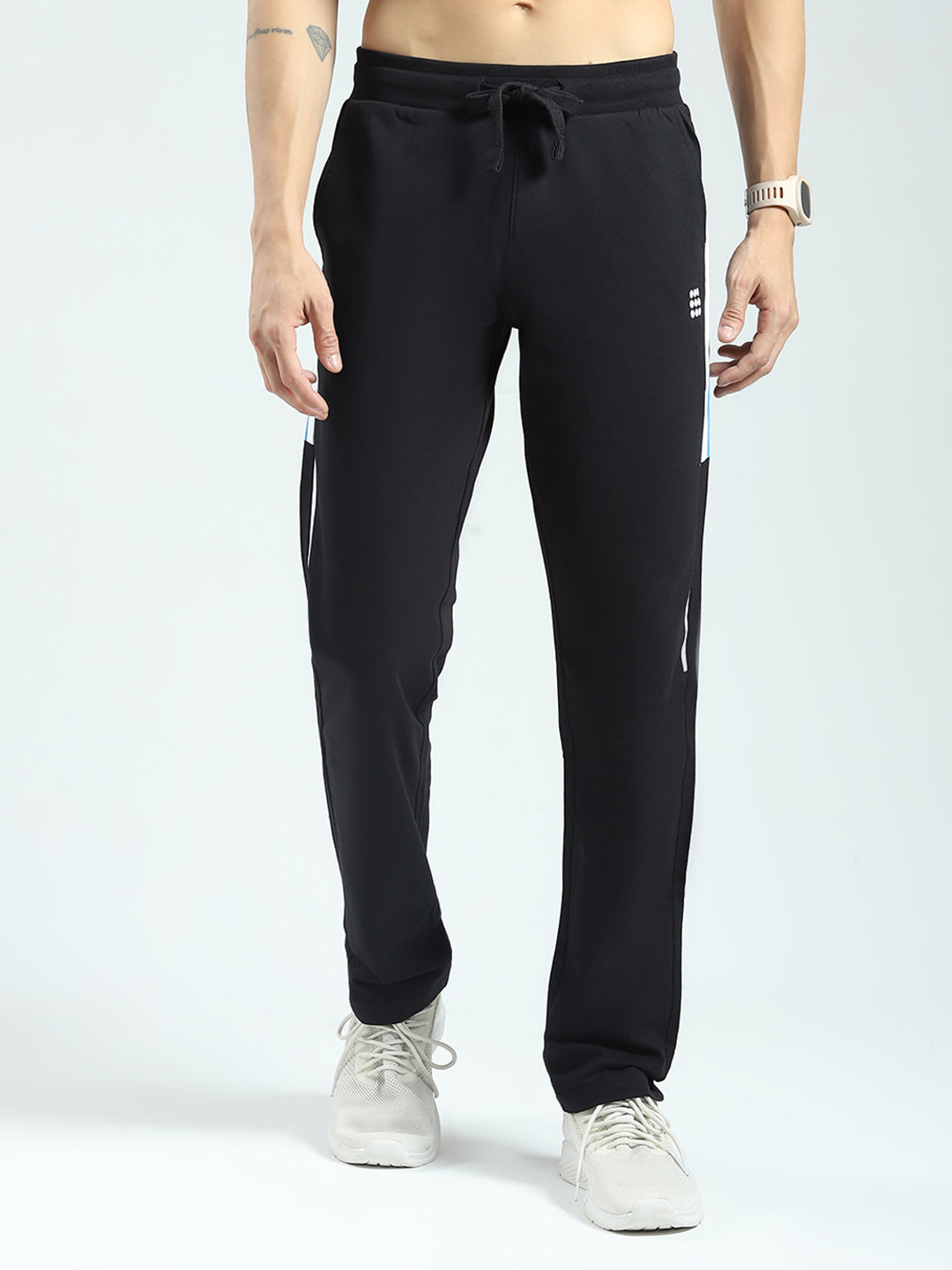 Rock.it Men Black Solid Regular Fit Lower