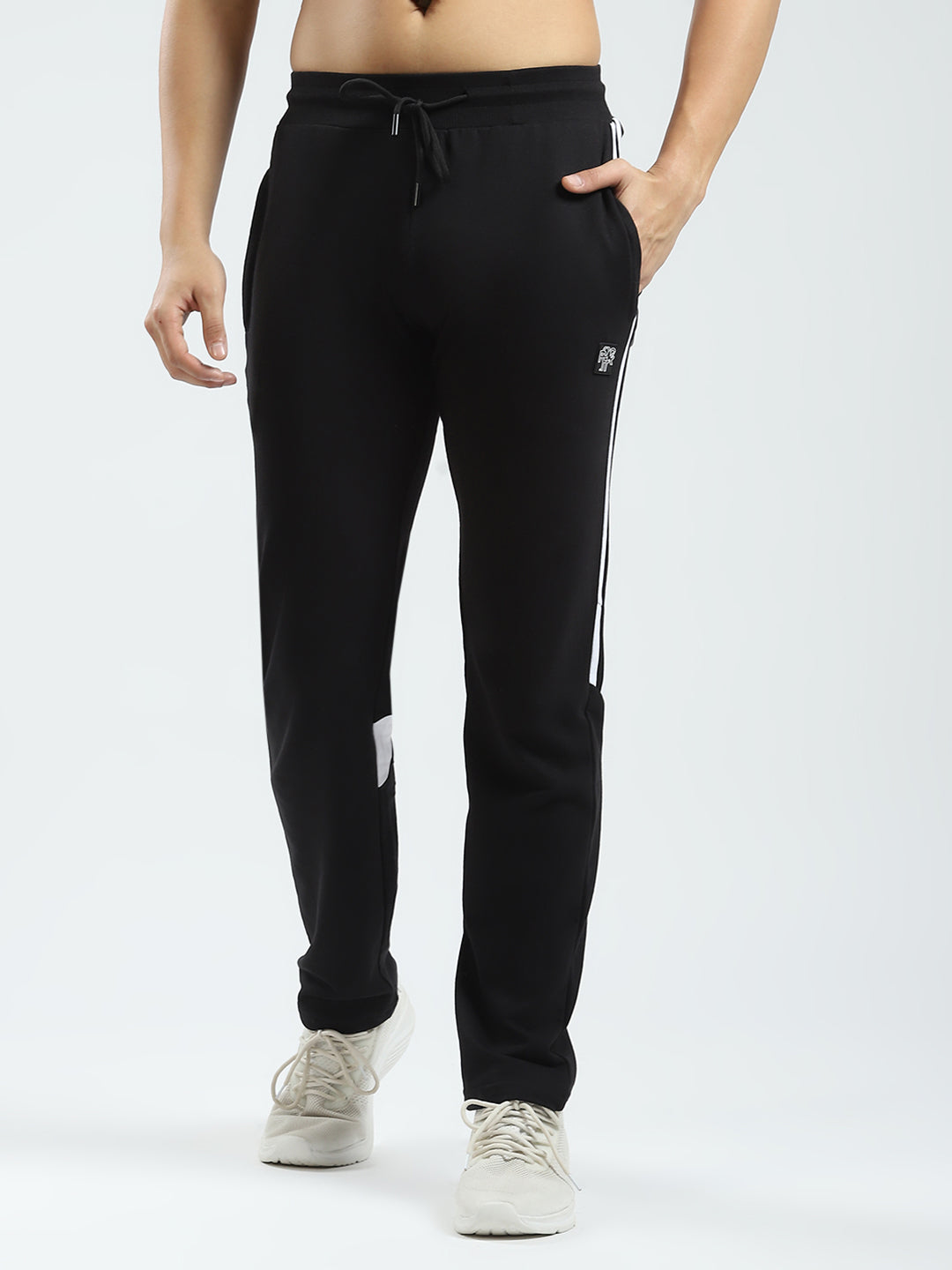 Rock.it Men Black Solid Regular Fit Lower