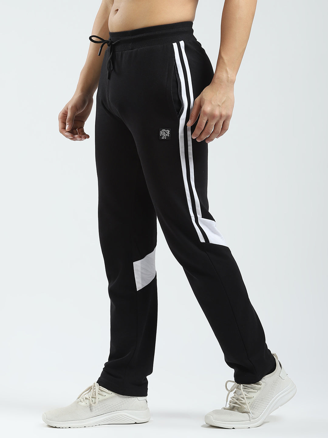 Rock.it Men Black Solid Regular Fit Lower