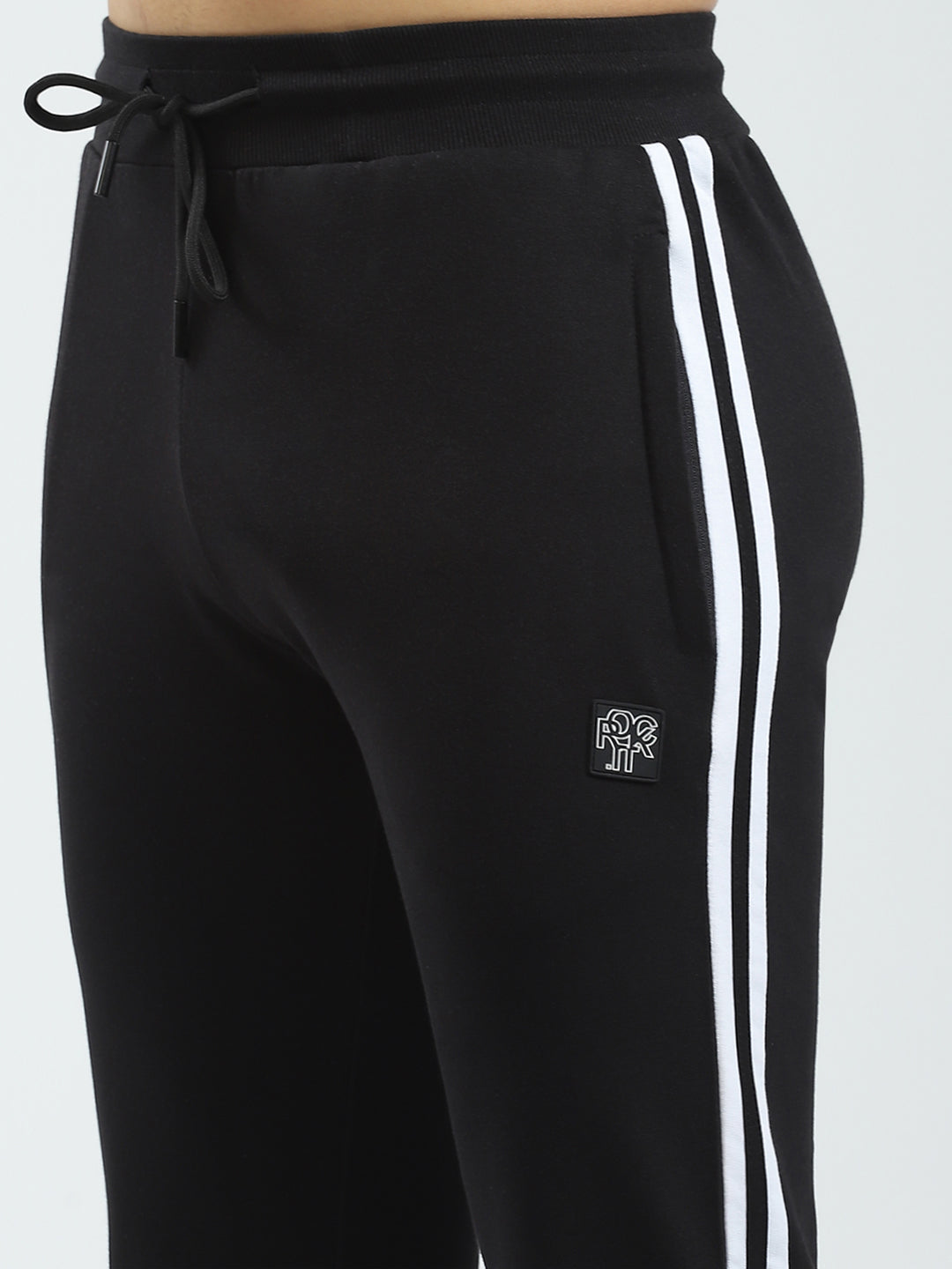 Rock.it Men Black Solid Regular Fit Lower