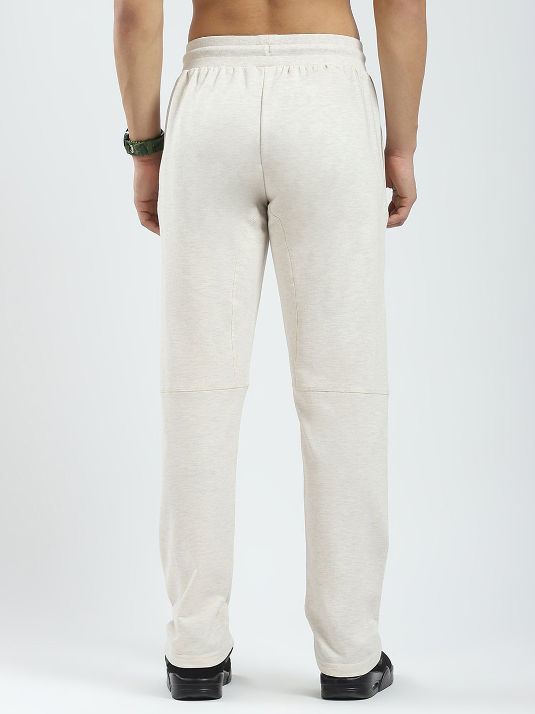 Rock.it Men Beige Solid Regular Fit Lower