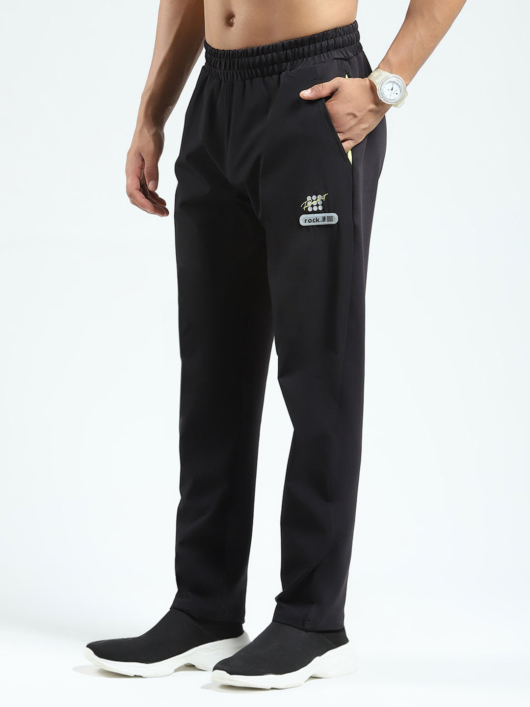 Rock.it Men Blue Solid Regular Fit Lower