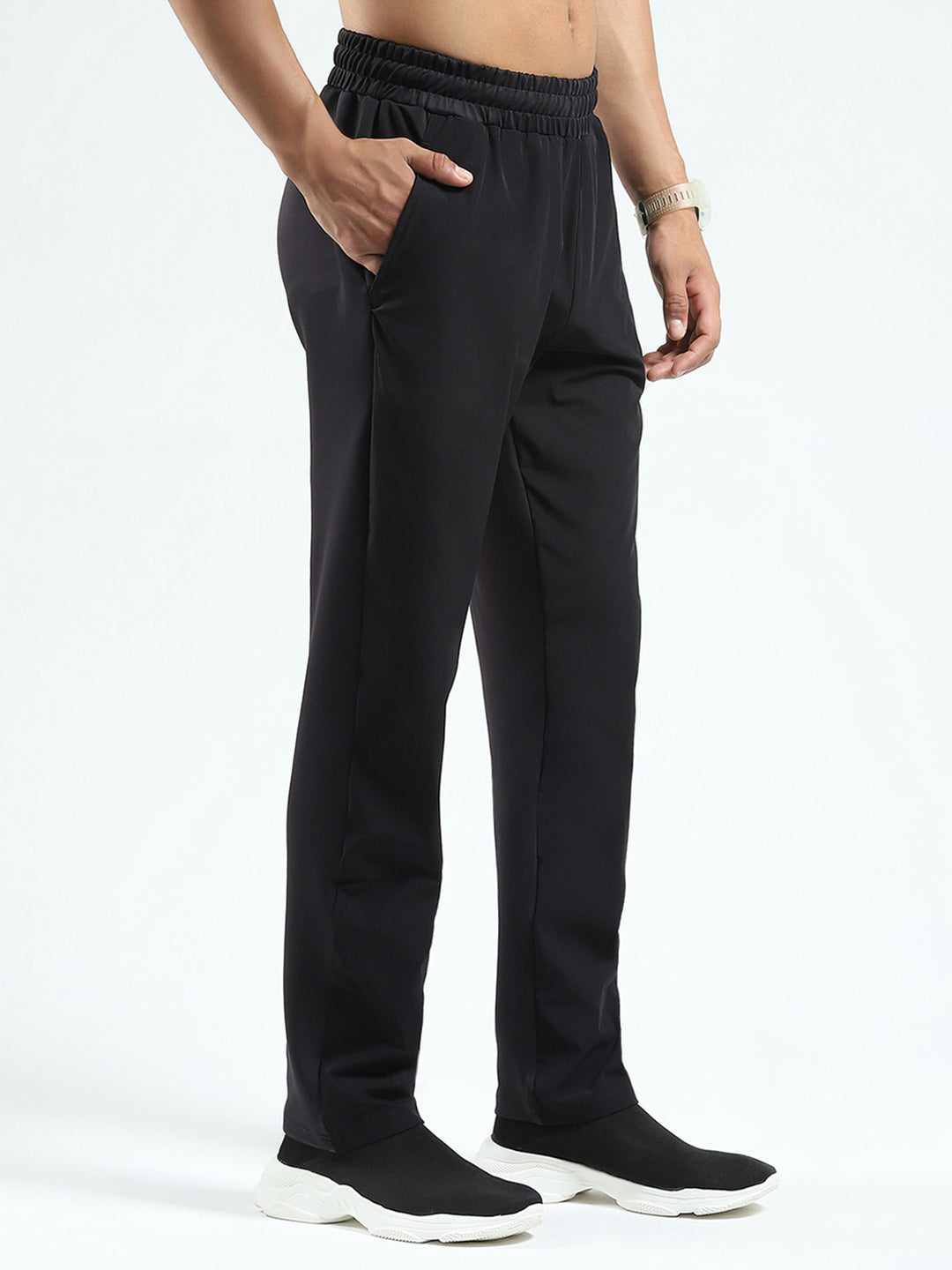 Rock.it Men Blue Solid Regular Fit Lower