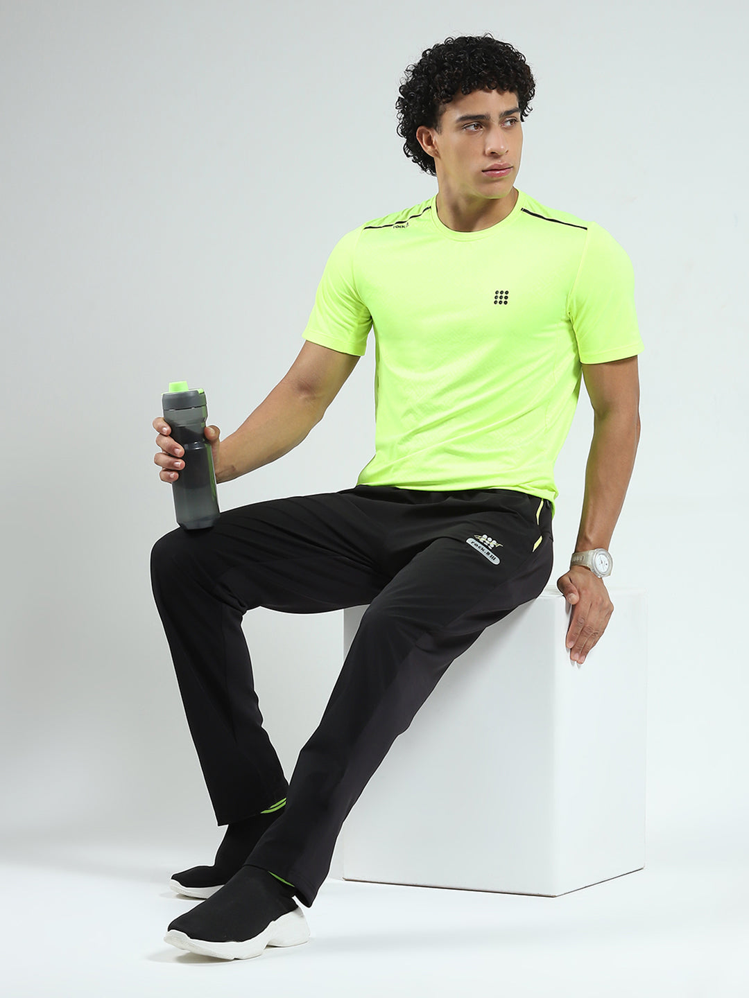 Rock.it Men Blue Solid Regular Fit Lower