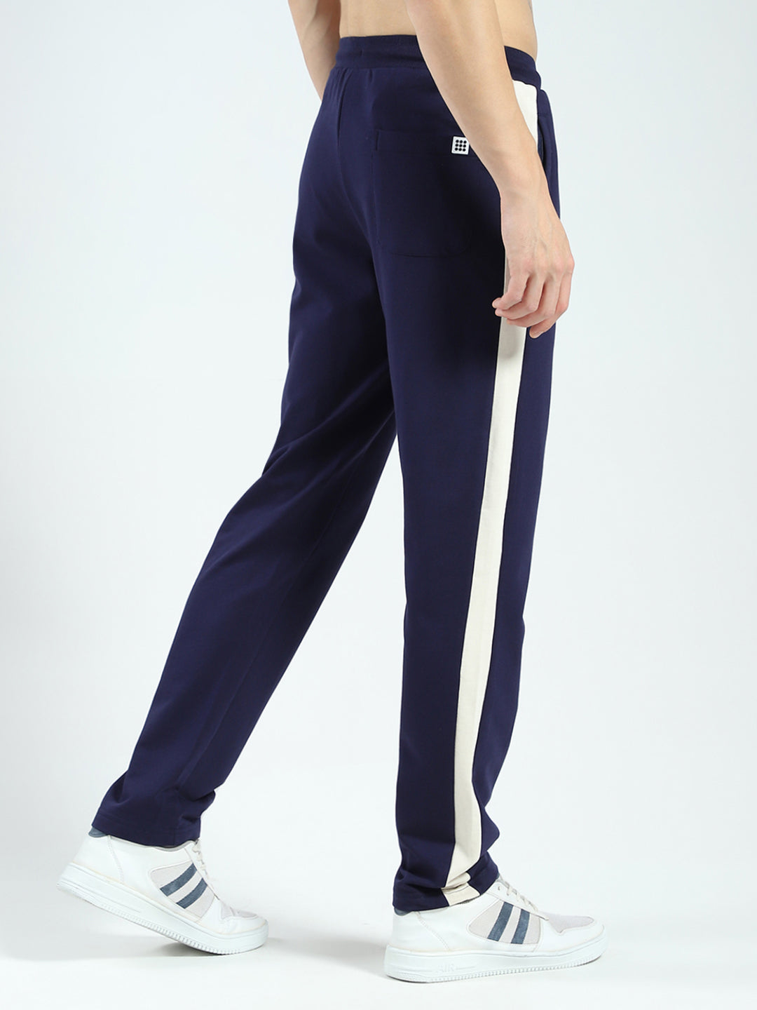 Rock.it Men Navy Blue Solid Regular Fit Lower