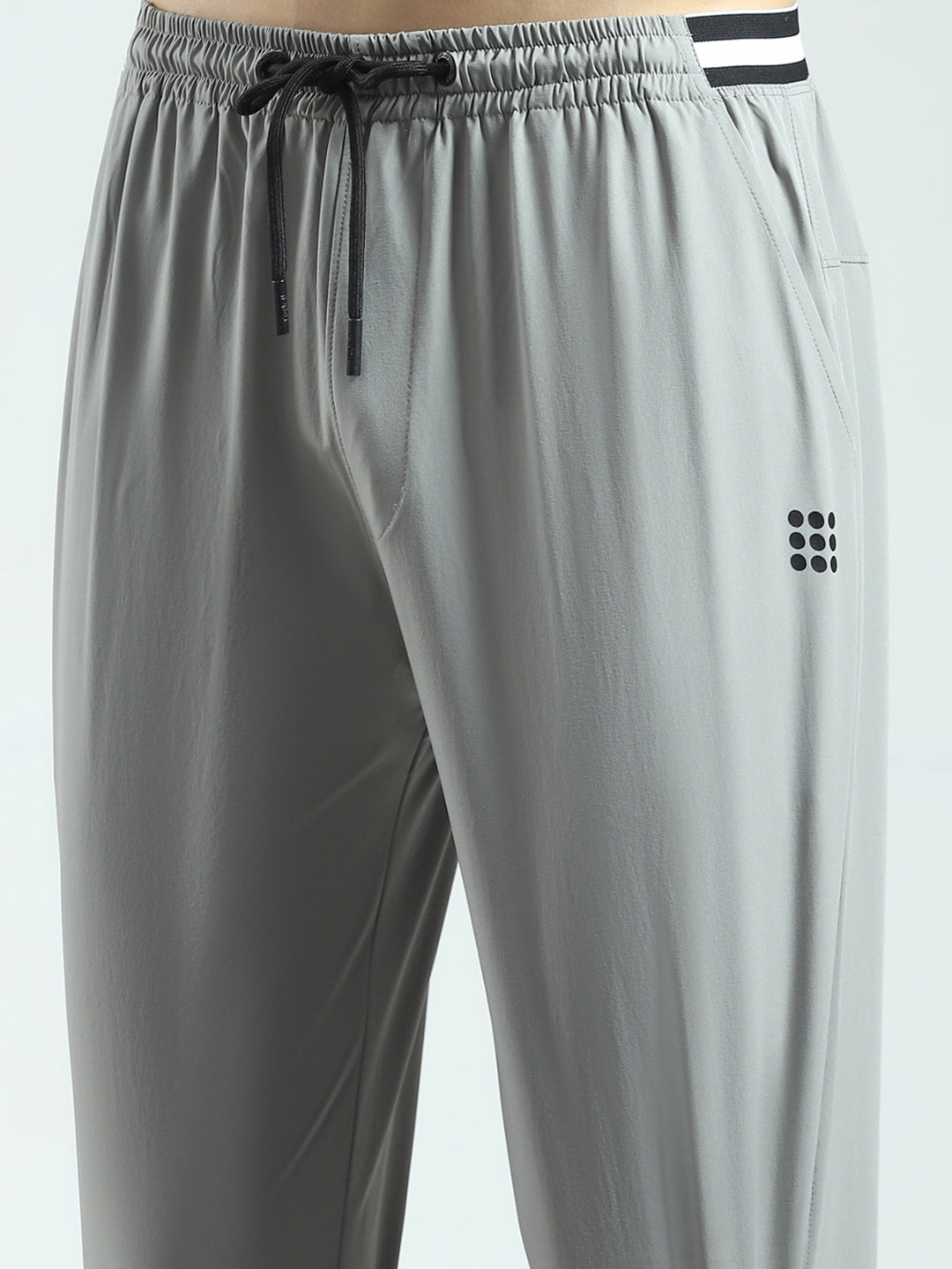 Rock.it Men Grey Solid Regular Fit Lower