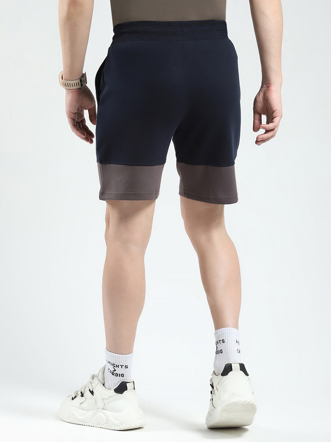 Rock.it Men Navy Blue Printed Regular Fit Shorts