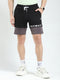 Rock.it Men Black Printed Regular Fit Shorts
