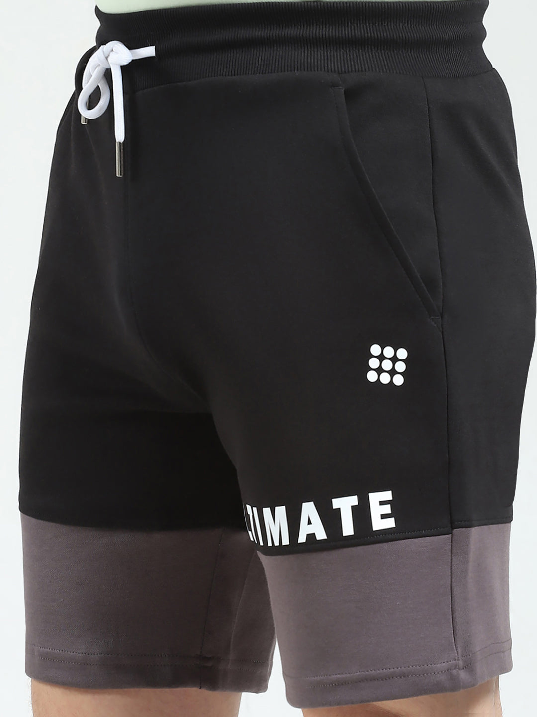 Rock.it Men Black Printed Regular Fit Shorts