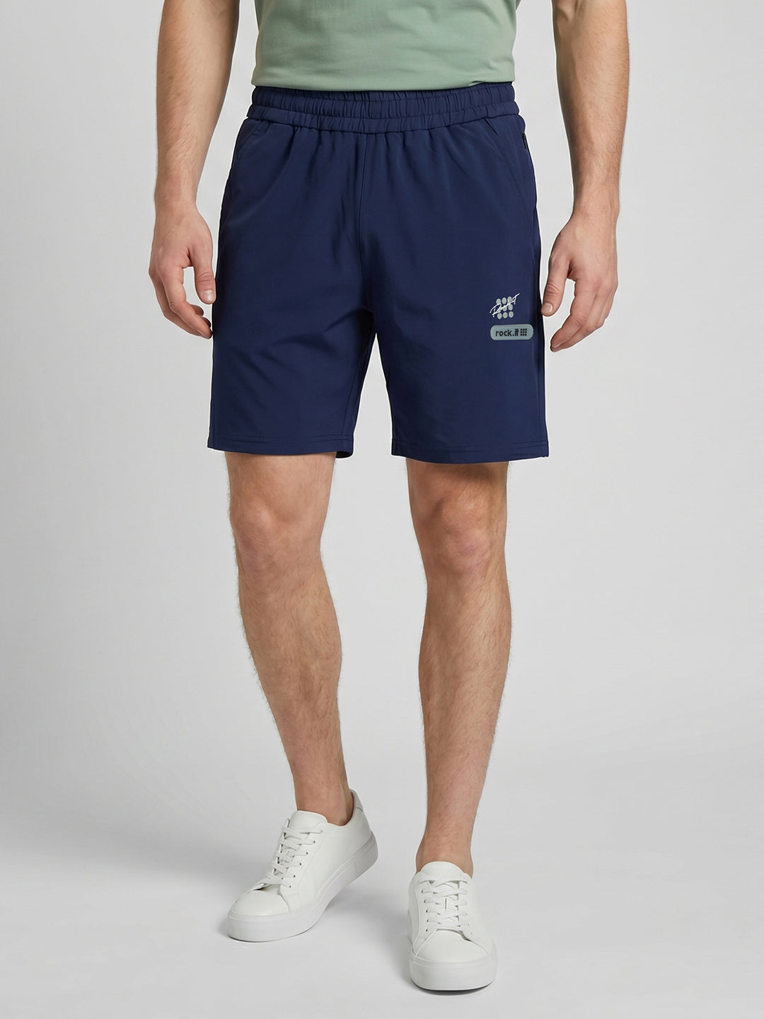 Rock.it Men Blue Solid Regular Fit Shorts
