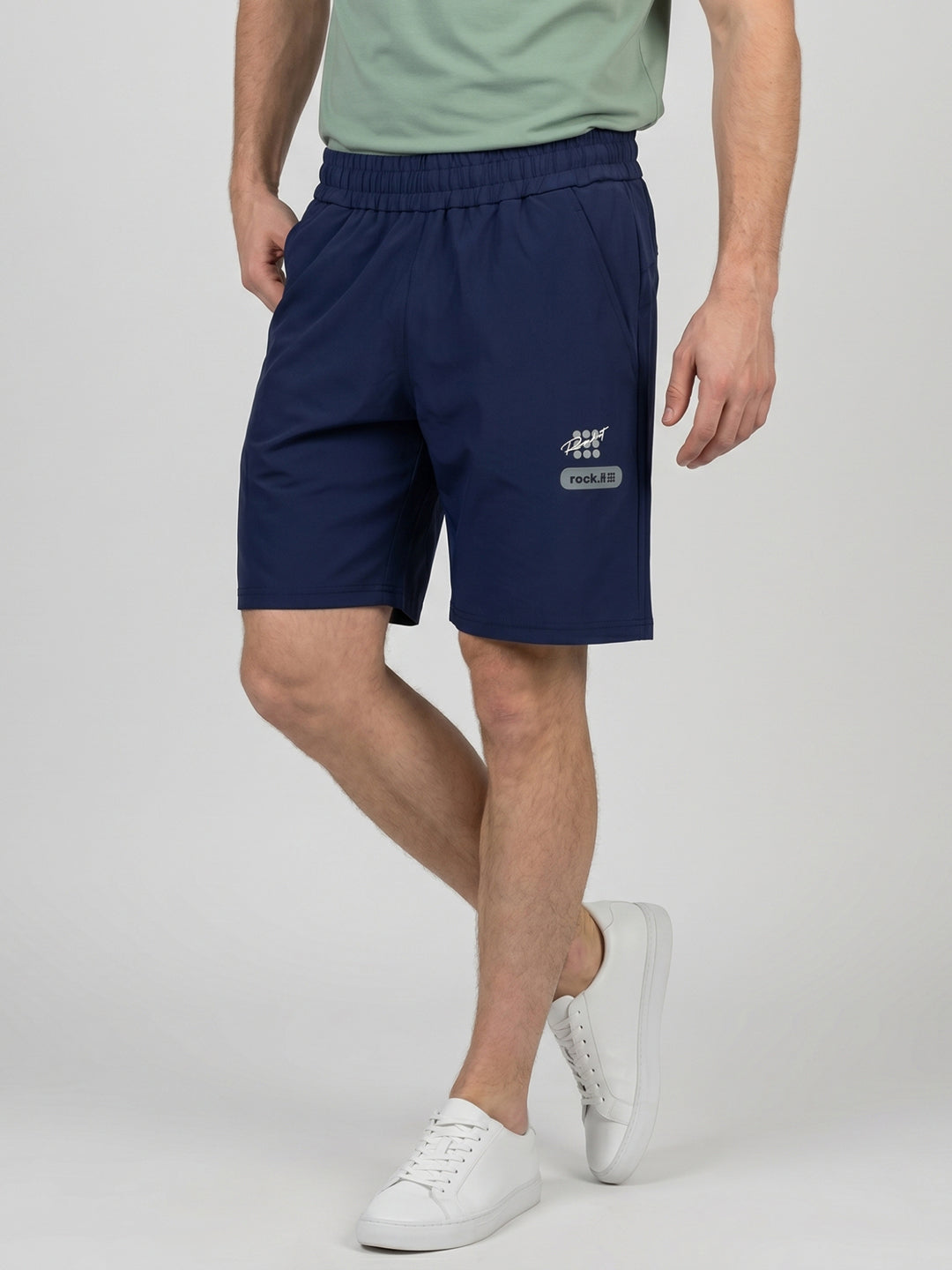 Rock.it Men Blue Solid Regular Fit Shorts