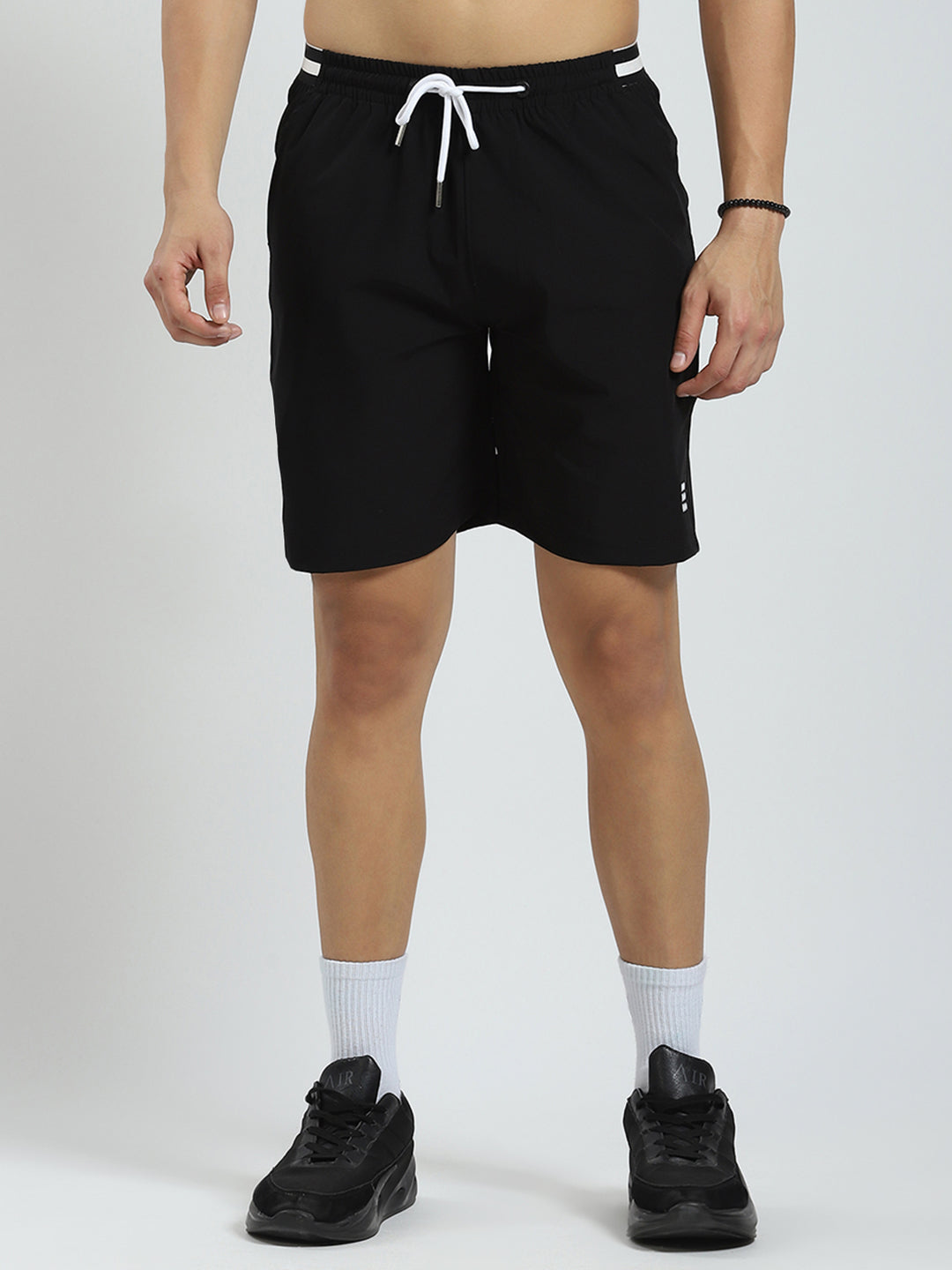 Rock.it Men Black Solid Regular Fit Short