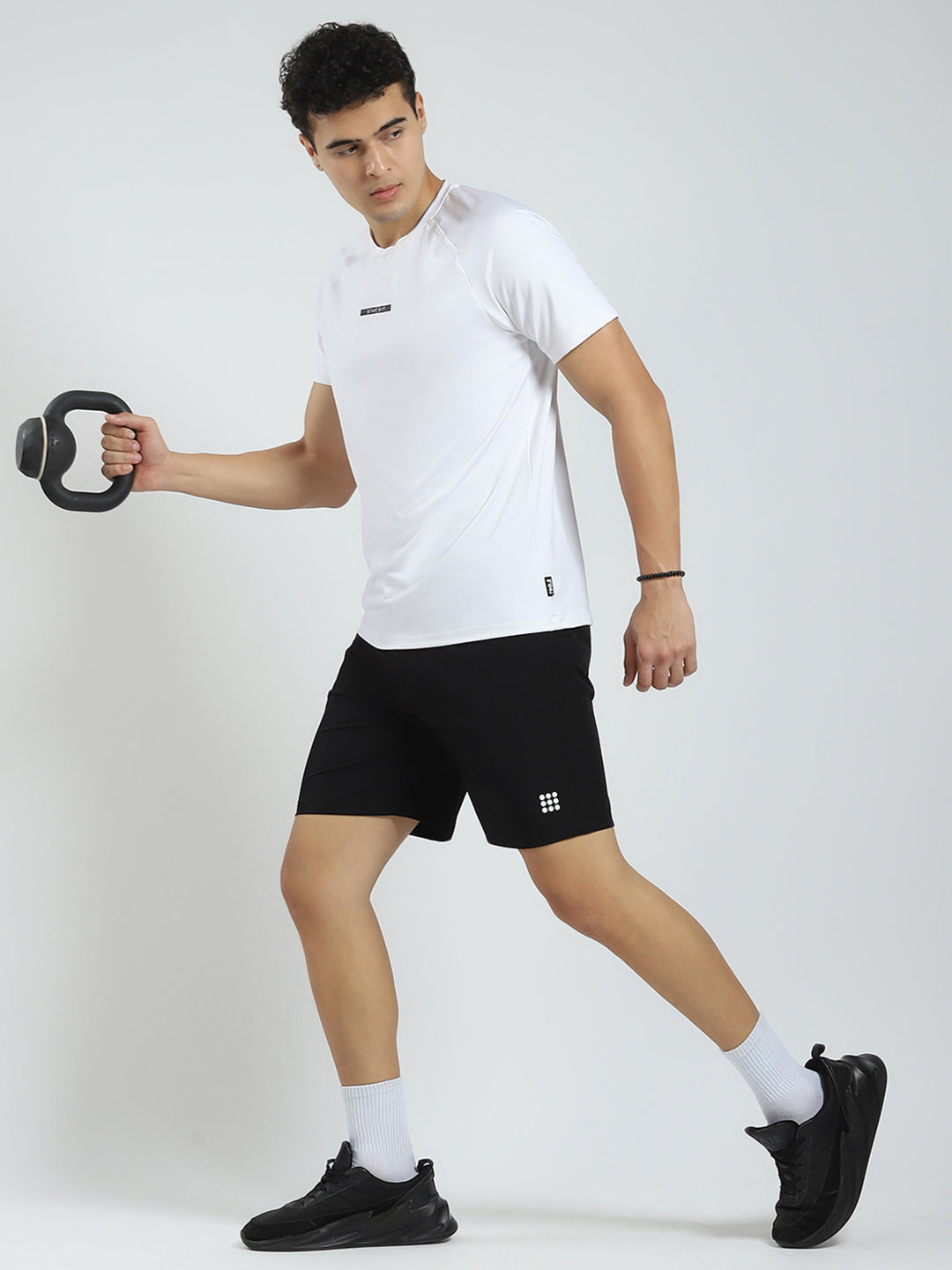 Rock.it Men Black Solid Regular Fit Short