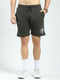 Rock.it Men Olive Printed Regular Fit Shorts