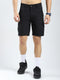 Rock.it Men Black Solid Regular Fit Shorts