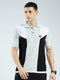 Rock.it Men Grey Self Design Collar Half Sleeve T-Shirt