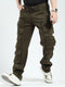 Rock.it Men Olive Solid Straight Fit Cargo