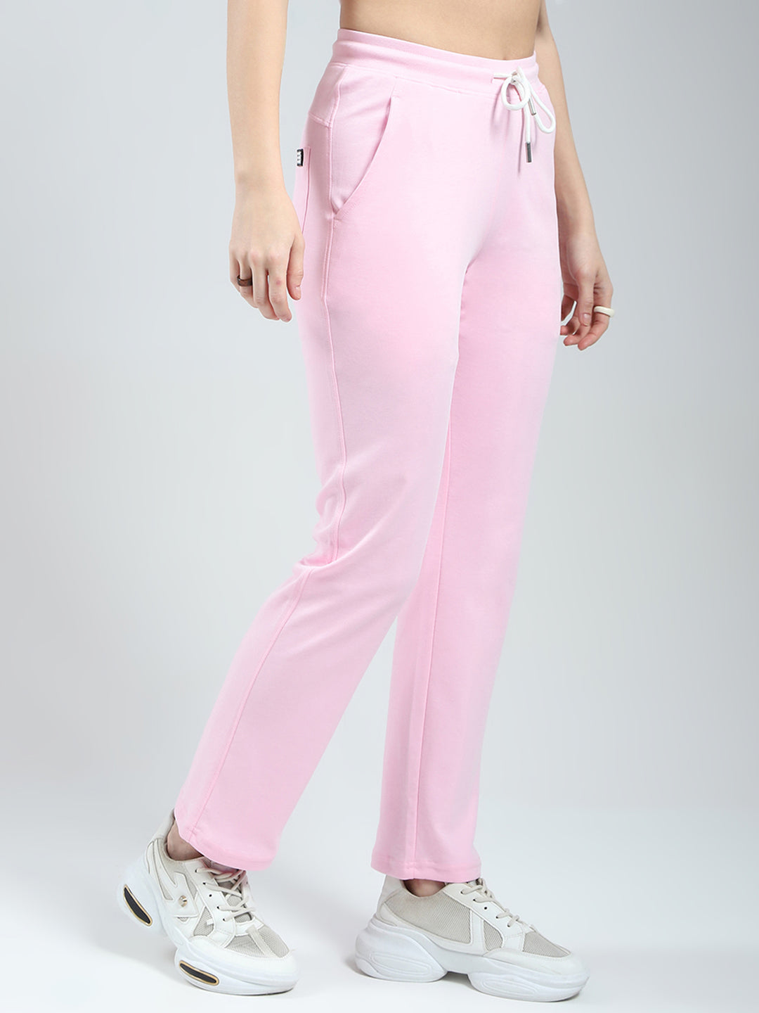 Rock.it Women Pink Solid Regular Fit Lower