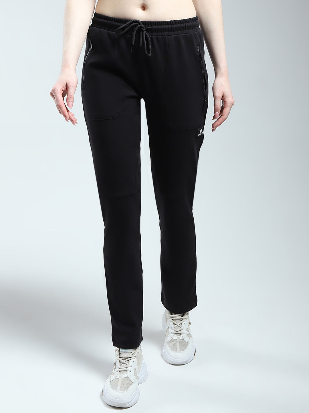 Rock.it Women Black Solid Regular Fit Lower