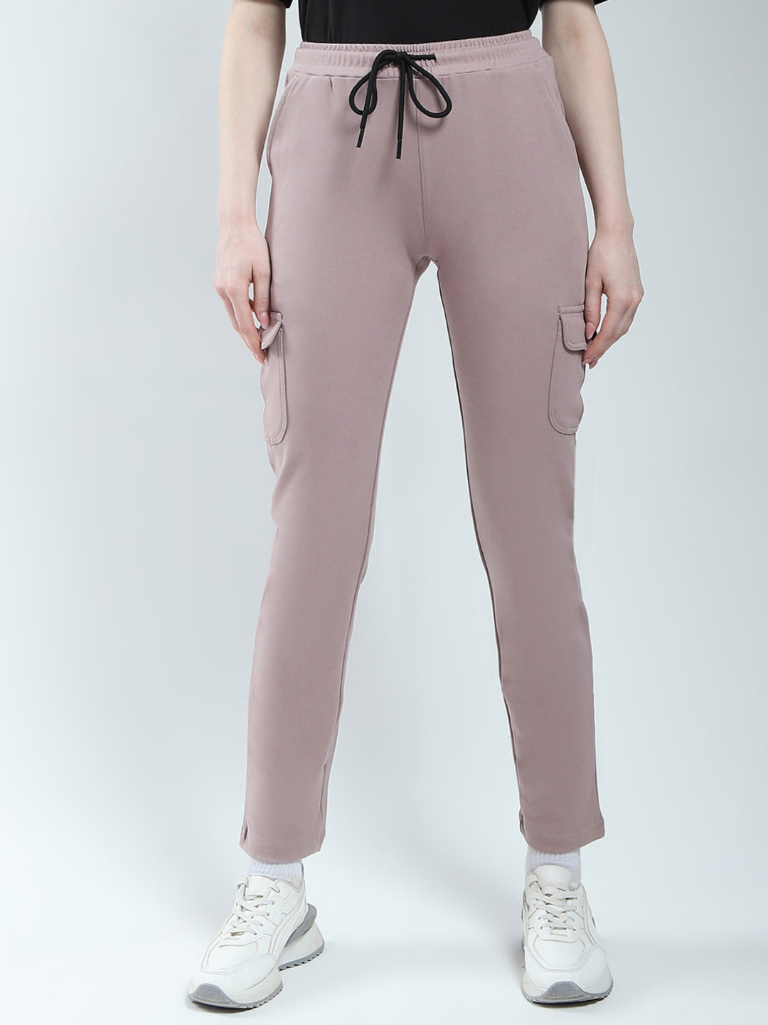 Rock.it Women Beige Solid Regular Fit Lower