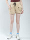 Rock.it Women Beige Solid Regular Fit Shorts