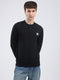 Rock.it Men Black Solid Round Neck Full Sleeve Winter T-Shirt