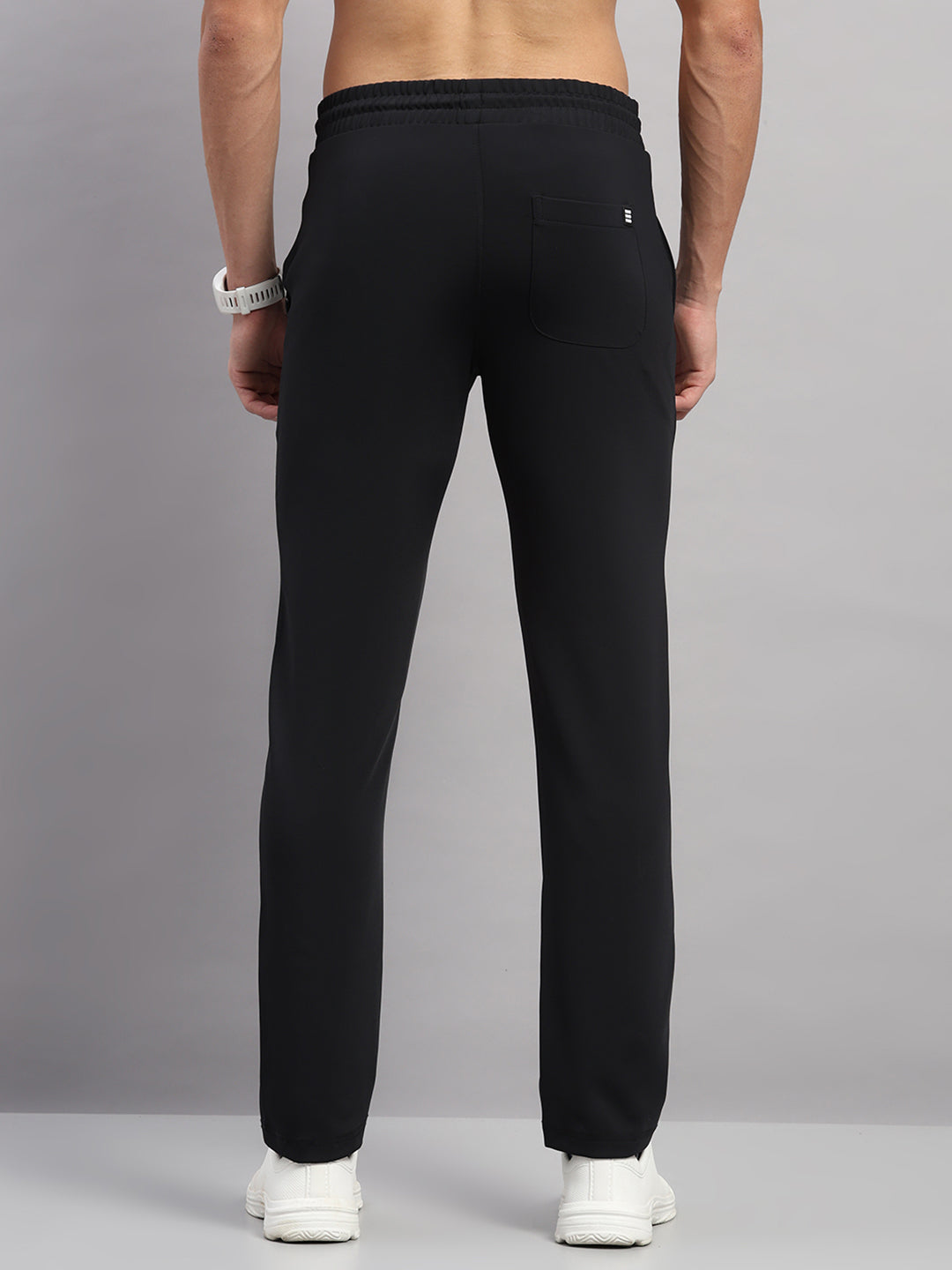 Rock.it Men Black Self Design Slim Fit Winter Lower