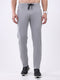 Rock.it Men Grey Solid Slim Fit Winter Lower