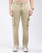 Rock.it Men Khaki Solid Regular Fit Cargo