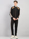 Rock.it Men Black Solid Round Neck Sleeveless Winter Tracksuit