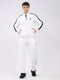 Rock.it Men White Solid Round Neck Full Sleeve Winter Tracksuit
