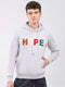 Rock.it Men Grey Embroidered Hooded Full Sleeve Sweatshirt