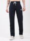 Rock.it Men Navy Blue Solid Regular Fit Winter Lower