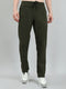 Rock.it Men Olive Solid Regular Fit Winter Lower